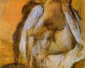 埃德加 德加 : After the Bath, Woman Drying Herself